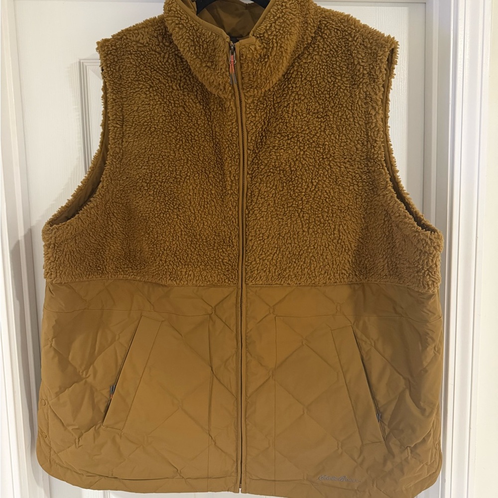 Eddie Bauer Brown Quilted Vest